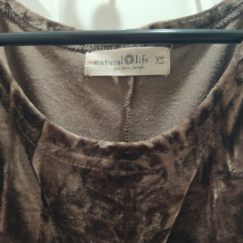 NATURAL LIFE Crushed Velvet Maxi Dress - Picture 3 of 4